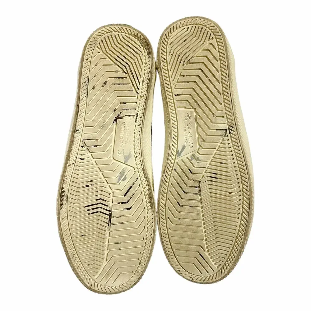 CARIUMA Yellow Sneakers OCA Low Canvas Lace Up Logo Round Toe Shoes EU 37 US 6.5 - Picture 9 of 12